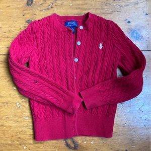 Ralph Lauren hot pink cardigan